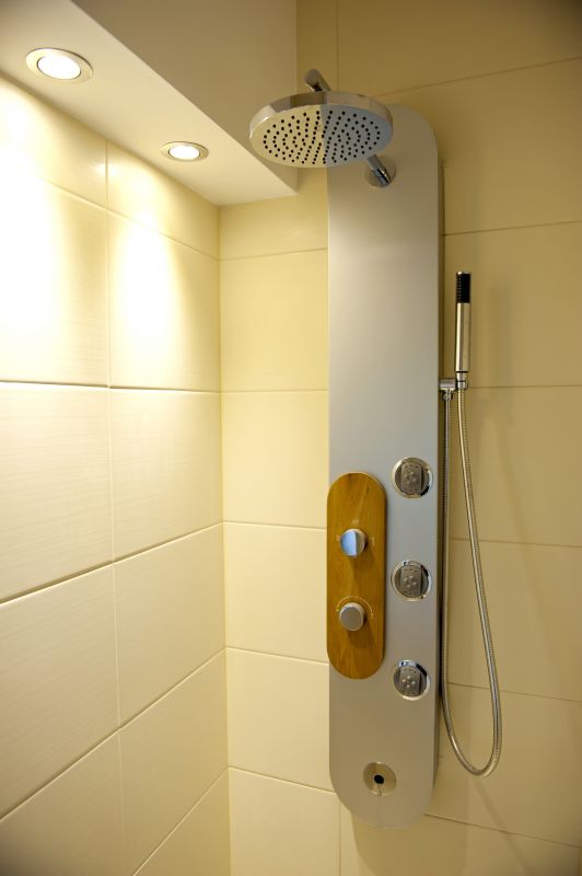 Spa-Style Shower with Multiple Controls
