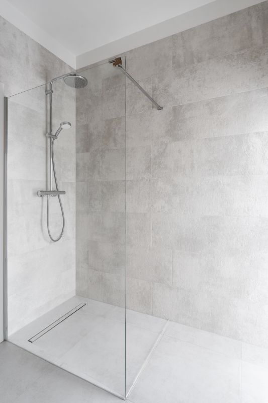 Sleek Shower with Frameless Design